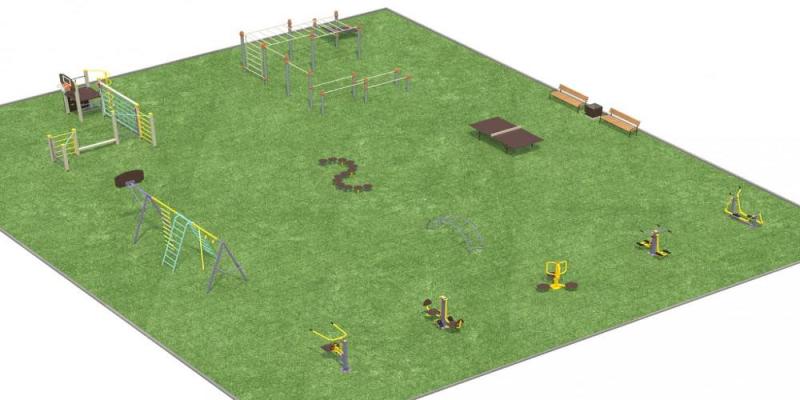 Дизайн проект спортплощадки разновозрастной  в Улане-Удэ