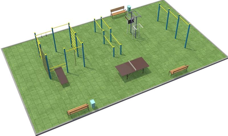 Проект спортплощадки 170 метров в Улане-Удэ в Улане-Удэ