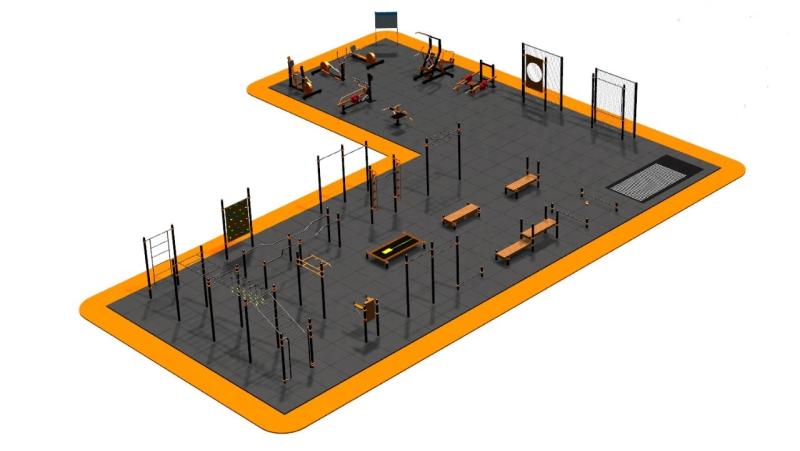 Дизайн проект спортплощадки Угловая в Улане-Удэ