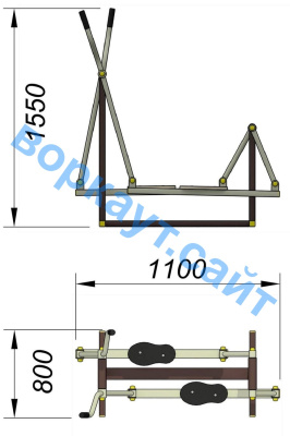 Уличный тренажер "Лыжник" УТ 008 в Улане-Удэ