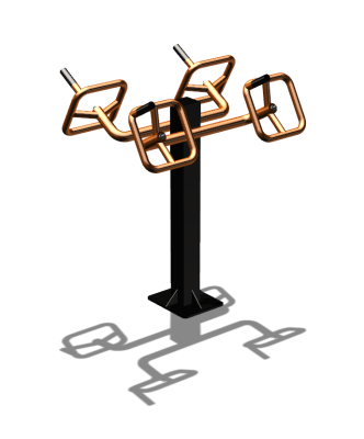 Уличный тренажер  "Штурвал двойной"  УТ201 в Улане-Удэ