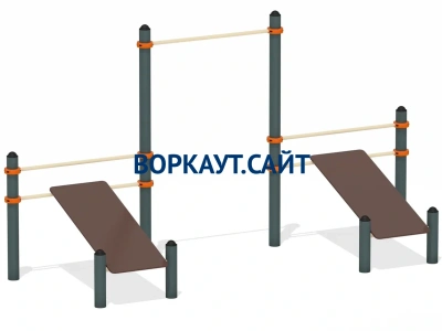 Воркаут с турником и двойной скамьей для пресса ВС-28 в Улане-Удэ