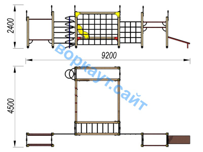 Детский спортивный комплекс ДСК 3102 в Улане-Удэ