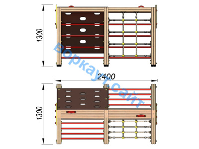 Детский спортивный комплекс ДСК 3203 в Улане-Удэ