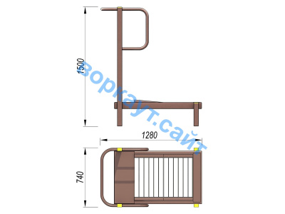 Уличный тренажер Беговая дорожка УТ 009 в Улане-Удэ
