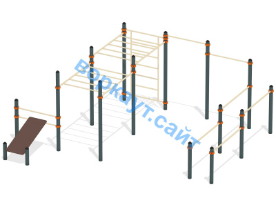 Спортивный комплекс воркаут ВС-50 в Улане-Удэ