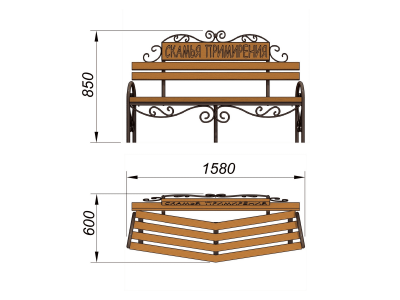 Скамья примирения МАФ 1610 в Улане-Удэ
