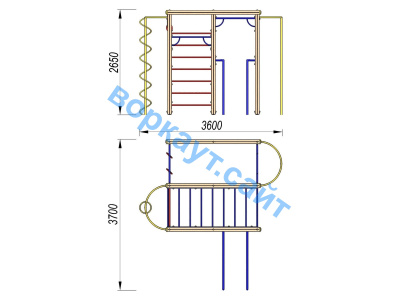 Детский спортивный комплекс Гимнастический ДСК 3107 в Улане-Удэ