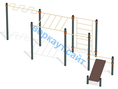 Спортивный комплекс воркаут ВС-45 в Улане-Удэ
