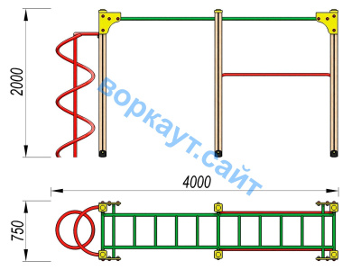 Детский спортивный комплекс ДСК 3104 в Улане-Удэ