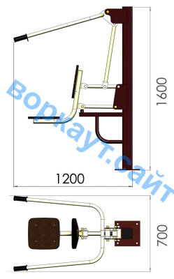 Уличный тренажер "Тяга сверху" УТ 001 в Улане-Удэ