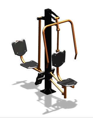 Уличный тренажер "Жим от груди Жим ногами" УТ304 в Улане-Удэ