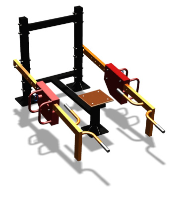 Силовой уличный тренажер  "Приседания/Шраги"  УТ413 в Улане-Удэ