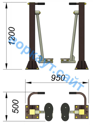Уличный тренажер "Ходьба в пространстве" УТ 005 в Улане-Удэ