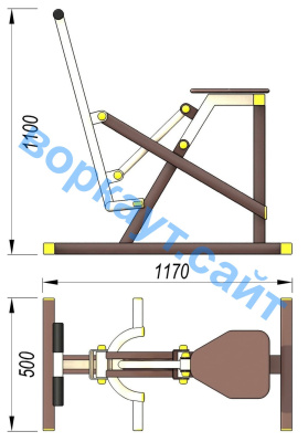 Уличный тренажер "Наездник " УТ 006 в Улане-Удэ