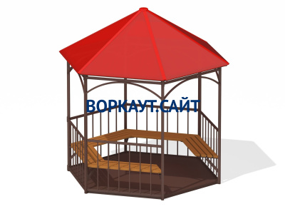 Беседка с лавками и полом МАФ 4122 в Улане-Удэ