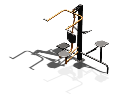 Уличный тренажер "Верхняя тяга Твистер стоя Твистер сидя" УТ336 в Улане-Удэ