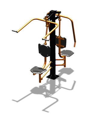 Уличный тренажер "Жим от груди Верхняя тяга" УТ314 в Улане-Удэ