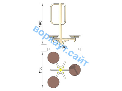 Уличный тренажер Орбита УТ 011 в Улане-Удэ